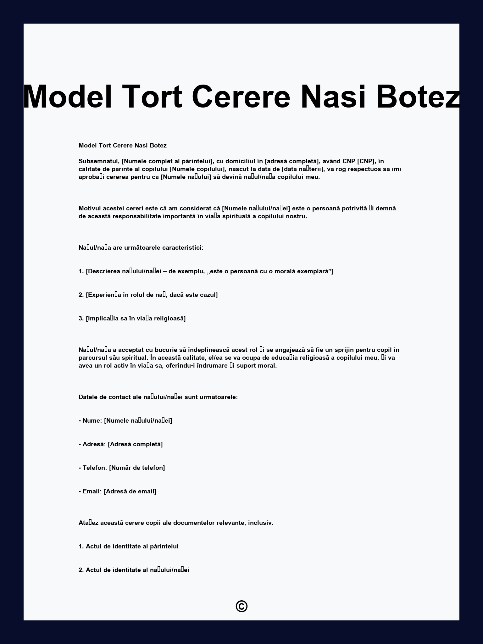 Model Tort Cerere Nasi Botez